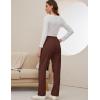 imageGihuo Sweatpants Women Fleece Lined Pants Casual Sweatpants Winter Warm Lounge Athletic Joggers Pants with PocketsBrown
