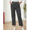 imageGihuo Sweatpants Women Fleece Lined Pants Casual Sweatpants Winter Warm Lounge Athletic Joggers Pants with PocketsDark Grey