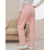 imageGihuo Sweatpants Women Fleece Lined Pants Casual Sweatpants Winter Warm Lounge Athletic Joggers Pants with PocketsPink