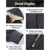 imageGihuo Unisex Boys Girls Winter Warm Sherpa Lined Zip Up Sweatshirt Fleece Jacket Kids Hoodie OuterwearDarkgrey
