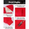 imageGihuo Unisex Boys Girls Winter Warm Sherpa Lined Zip Up Sweatshirt Fleece Jacket Kids Hoodie OuterwearRed