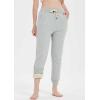 imageGihuo Womens Fleece Sherpa Lined Sweatpants Winter Jogger Sweatpants Warm Athletic Thermal Lounge Pants with Pockets