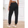 imageGihuo Womens Sherpa Lined Sweatpants Winter Casual Jogger Sweat Pants Warm Athletic Thermal Fleece Lining Lounge Pants02black