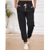 imageGihuo Womens Sherpa Lined Sweatpants Winter Casual Jogger Sweat Pants Warm Athletic Thermal Fleece Lining Lounge Pants02black