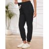 imageGihuo Womens Sherpa Lined Sweatpants Winter Casual Jogger Sweat Pants Warm Athletic Thermal Fleece Lining Lounge Pants02black