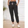 imageGihuo Womens Sherpa Lined Sweatpants Winter Casual Jogger Sweat Pants Warm Athletic Thermal Fleece Lining Lounge Pants02darkgrey