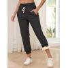 imageGihuo Womens Sherpa Lined Sweatpants Winter Casual Jogger Sweat Pants Warm Athletic Thermal Fleece Lining Lounge Pants02darkgrey