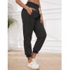 imageGihuo Womens Sherpa Lined Sweatpants Winter Casual Jogger Sweat Pants Warm Athletic Thermal Fleece Lining Lounge Pants02darkgrey