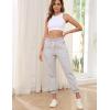 imageGihuo Womens Sherpa Lined Sweatpants Winter Casual Jogger Sweat Pants Warm Athletic Thermal Fleece Lining Lounge Pants02lightgrey