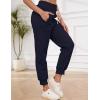 imageGihuo Womens Sherpa Lined Sweatpants Winter Casual Jogger Sweat Pants Warm Athletic Thermal Fleece Lining Lounge Pants02navy