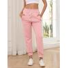 imageGihuo Womens Sherpa Lined Sweatpants Winter Casual Jogger Sweat Pants Warm Athletic Thermal Fleece Lining Lounge Pants02pink