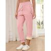 imageGihuo Womens Sherpa Lined Sweatpants Winter Casual Jogger Sweat Pants Warm Athletic Thermal Fleece Lining Lounge Pants02pink
