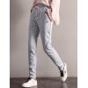 imageGihuo Womens Sherpa Lined Sweatpants Winter Casual Jogger Sweat Pants Warm Athletic Thermal Fleece Lining Lounge PantsLight Grey