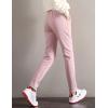 imageGihuo Womens Sherpa Lined Sweatpants Winter Casual Jogger Sweat Pants Warm Athletic Thermal Fleece Lining Lounge PantsPink