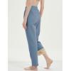 imageGihuo Womens Sherpa Lined Sweatpants Winter Warm Fleece Lined Sweatpants with Pockets Fleece Jogger Pants2 Blue