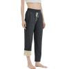 imageGihuo Womens Sherpa Lined Sweatpants Winter Warm Fleece Lined Sweatpants with Pockets Fleece Jogger Pants2 Dark Grey