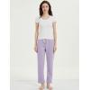 imageGihuo Womens Sherpa Lined Sweatpants Winter Warm Fleece Lined Sweatpants with Pockets Fleece Jogger Pants2 Lightpurple