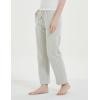 imageGihuo Womens Sherpa Lined Sweatpants Winter Warm Fleece Lined Sweatpants with Pockets Fleece Jogger Pants2 White
