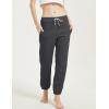 imageGihuo Womens Sherpa Lined Sweatpants Winter Warm Fleece Lined Sweatpants with Pockets Fleece Jogger PantsDark Grey