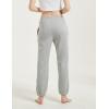 imageGihuo Womens Sherpa Lined Sweatpants Winter Warm Fleece Lined Sweatpants with Pockets Fleece Jogger PantsLight Grey