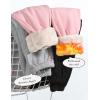imageGihuo Womens Sherpa Lined Sweatpants Winter Warm Fleece Lined Sweatpants with Pockets Fleece Jogger PantsWhite