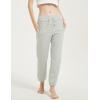 imageGihuo Womens Sherpa Lined Sweatpants Winter Warm Fleece Lined Sweatpants with Pockets Fleece Jogger PantsWhite