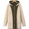 imageGihuo Womens Winter Coat Sherpa Lined Zip Hoodie Long Sweatshirt Warm Fleece Lining Heavyweight Hooded JacketArmy