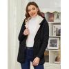 imageGihuo Womens Winter Coat Sherpa Lined Zip Hoodie Long Sweatshirt Warm Fleece Lining Heavyweight Hooded JacketBlack