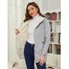imageGihuo Womens Winter Coat Sherpa Lined Zip Hoodie Long Sweatshirt Warm Fleece Lining Heavyweight Hooded JacketGrey