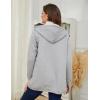 imageGihuo Womens Winter Coat Sherpa Lined Zip Hoodie Long Sweatshirt Warm Fleece Lining Heavyweight Hooded JacketGrey