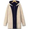 imageGihuo Womens Winter Coat Sherpa Lined Zip Hoodie Long Sweatshirt Warm Fleece Lining Heavyweight Hooded JacketNavy