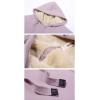 imageGihuo Womens Winter Coat Sherpa Lined Zip Hoodie Long Sweatshirt Warm Fleece Lining Heavyweight Hooded JacketPurple
