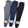 imageGihuo Womens Winter Fleece Pants Sherpa Lined Sweatpants Active Running Jogger Pants02 Navy