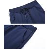 imageGihuo Womens Winter Fleece Pants Sherpa Lined Sweatpants Active Running Jogger Pants02 Navy