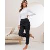 imageGihuo Womens Winter Fleece Pants Sherpa Lined Sweatpants Active Running Jogger PantsBlack