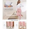 imageGihuo Womens Winter Fleece Pants Sherpa Lined Sweatpants Active Running Jogger PantsPink