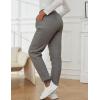 imageGihuo Womens Winter Warm Fleece Pants Sherpa Lined Sweatpants Jogger Track Pants Athletic Active Lounge PantsDark Grey