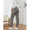 imageGihuo Womens Winter Warm Fleece Pants Sherpa Lined Sweatpants Jogger Track Pants Athletic Active Lounge PantsDark Grey