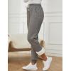imageGihuo Womens Winter Warm Fleece Pants Sherpa Lined Sweatpants Jogger Track Pants Athletic Active Lounge PantsDark Grey