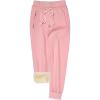 imageGihuo Womens Sherpa Lined Sweatpants Winter Casual Jogger Sweat Pants Warm Athletic Thermal Fleece Lining Lounge Pants02pink