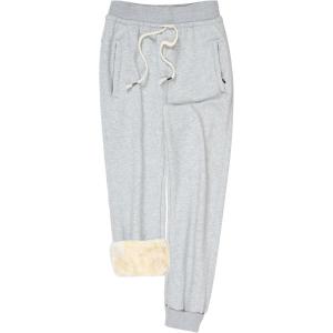 imageGihuo Womens Sherpa Lined Sweatpants Winter Casual Jogger Sweat Pants Warm Athletic Thermal Fleece Lining Lounge Pants02lightgrey