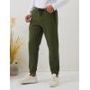 imageGihuo Men Sweatpants Sherpa Fleece Lined Sweatpants Winter Thermal Active Outdoor Sports Track Jogger Pants01 Army