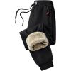 imageGihuo Men Sweatpants Sherpa Fleece Lined Sweatpants Winter Thermal Active Outdoor Sports Track Jogger Pants01 Black