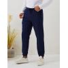 imageGihuo Men Sweatpants Sherpa Fleece Lined Sweatpants Winter Thermal Active Outdoor Sports Track Jogger Pants01 Navy