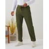 imageGihuo Men Sweatpants Sherpa Fleece Lined Sweatpants Winter Thermal Active Outdoor Sports Track Jogger Pants03 Army