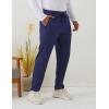 imageGihuo Men Sweatpants Sherpa Fleece Lined Sweatpants Winter Thermal Active Outdoor Sports Track Jogger Pants03 Navy