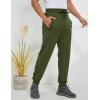 imageGihuo Mens Sherpa Lined Athletic Sweatpants Winter Warm Track Pants01 Armygreenribbed Cuffs