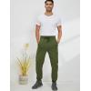 imageGihuo Mens Sherpa Lined Athletic Sweatpants Winter Warm Track Pants01 Armygreenribbed Cuffs