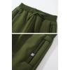 imageGihuo Mens Sherpa Lined Athletic Sweatpants Winter Warm Track Pants01 Armygreenribbed Cuffs