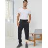 imageGihuo Mens Sherpa Lined Athletic Sweatpants Winter Warm Track Pants01 Blackribbed Cuffs